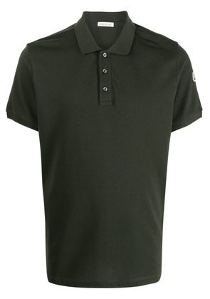Moncler logo-patch polo shirt - Green