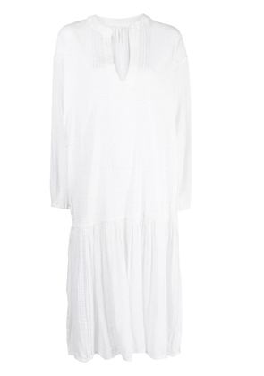 lemlem Abira Poet shirt dress - White