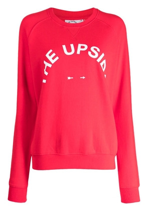 The Upside Newport logo-print sweatshirt - Red