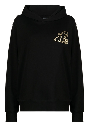 SPORT b. by agnès b. logo-print cotton hoodie - 000