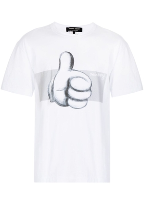 Comme des Garçons Homme Deux graphic-print cotton T-shirt - White