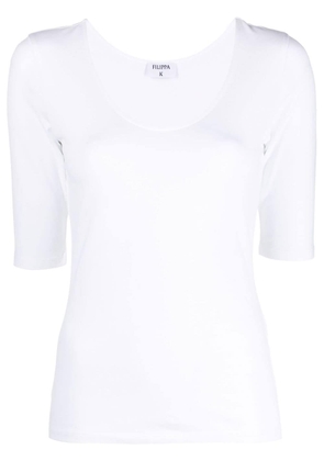 Filippa K jersey-knit scoop neck T-shirt - White