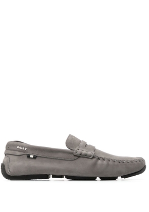 Bally penny slot suede loafers - Grey