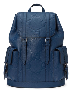 Gucci Jumbo Guccissima pattern double-strap backpack - Blue