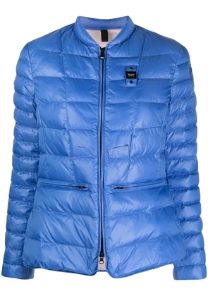 Blauer logo-patch padded jacket - Blue