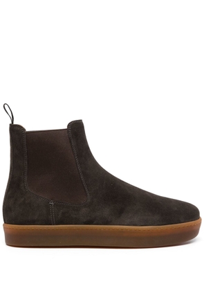 Henderson Baracco round-toe suede ankle boots - Brown