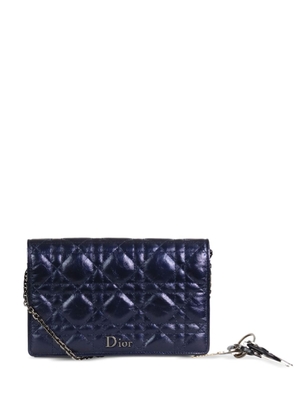 Christian Dior 2016 Lady Dior pouch crossbody bag - Blue