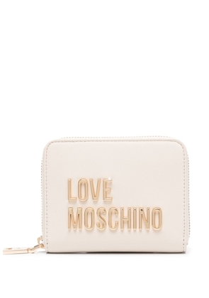 Love Moschino logo-lettering wallet - Neutrals
