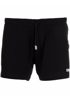 Dsquared2 logo drawstring track shorts - Black
