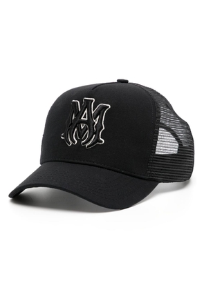 AMIRI logo-embroidered cotton baseball cap - Black