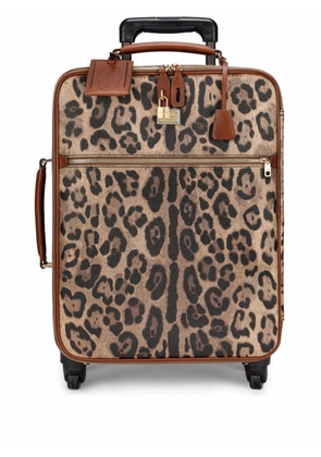 Dolce & Gabbana Crespo leopard-print suitcase - Brown