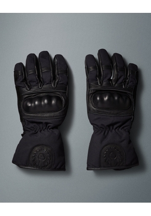 Belstaff Cannon Motorcycle Gloves Men's Leather & Cordura Black Size 2XL