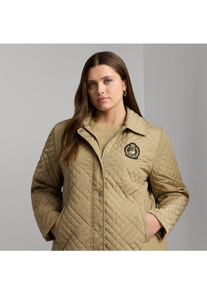 Curve - Crest-Patch Quilted Hooded Jacket