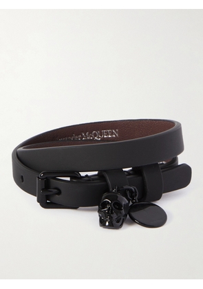 Alexander McQueen - Leather Bracelet - Men - Black