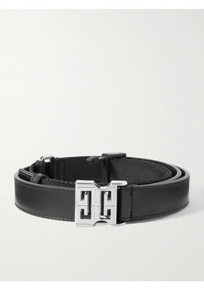 Givenchy - 4G 4cm Leather and Canvas Belt - Men - Black - EU 85