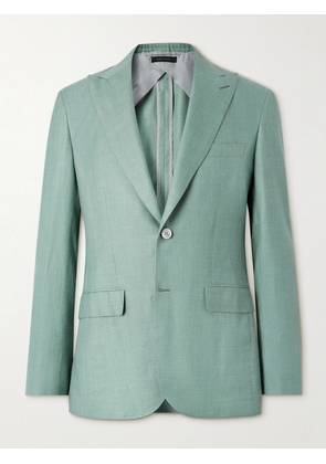 Brioni - Silk, Cashmere and Linen-Blend Suit Jacket - Men - Green - IT 46