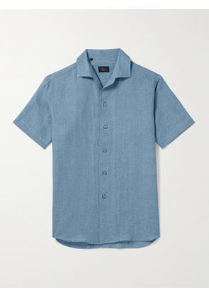 Brioni - Linen Shirt - Men - Blue - S