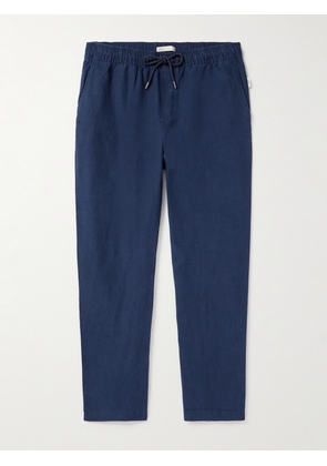 Onia - Air Straight-Leg Linen and Lyocell-Blend Drawstring Trousers - Men - Blue - S