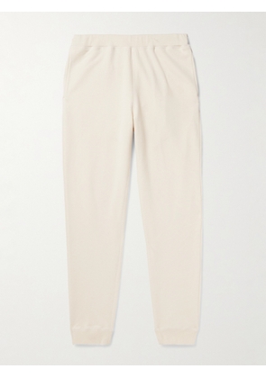 Sunspel - Tapered Cotton-Jersey Sweatpants - Men - Neutrals - S