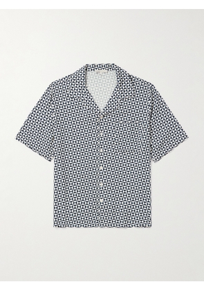 Onia - Camp-Collar Printed Woven Shirt - Men - Blue - S