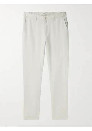 Onia - Straight-Leg Linen Trousers - Men - Neutrals - UK/US 30