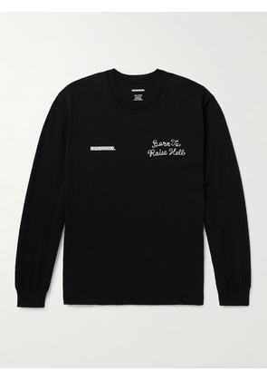Neighborhood - Printed Cotton-Jersey T-Shirt - Men - Black - S