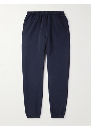 Les Tien - Tapered Garment-Dyed Cotton-Jersey Sweatpants - Men - Blue - S