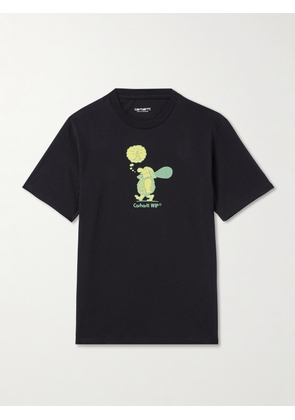 Carhartt WIP - Original Thought Printed Cotton-Jersey T-Shirt - Men - Black - XS