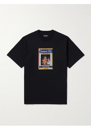Carhartt WIP - Cheap Thrills Printed Cotton-Jersey T-Shirt - Men - Black - XS