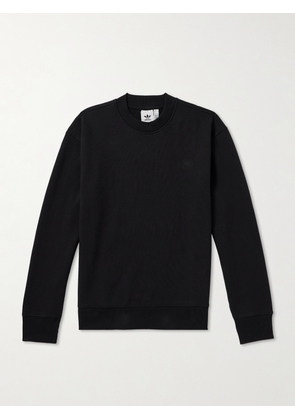 adidas Originals - Adicolor Contempo Logo-Embroidered Organic Cotton Sweatshirt - Men - Black - S