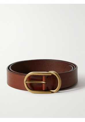 Brunello Cucinelli - 3cm Leather Belt - Men - Brown - EU 85