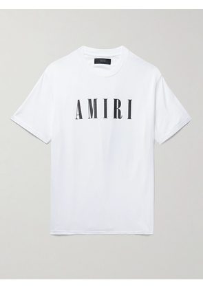 AMIRI - Logo-Print Cotton-Jersey T-Shirt - Men - White - XS