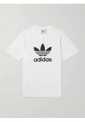 adidas Originals - Logo-Print Cotton-Jersey T-Shirt - Men - White - XS