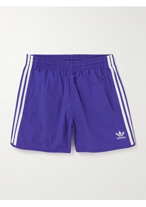 adidas Originals - Adicolor Classics Sprinter Wide-Leg Recycled-Shell Shorts - Men - Purple - XS