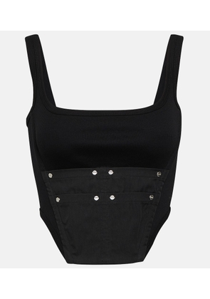 Dion Lee Workwear cotton corset top