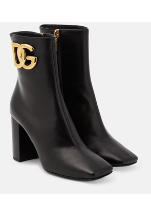 Dolce&Gabbana Jackie embellished leather ankle boots
