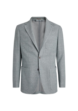 Canali Linen-Cotton Jersey Blazer