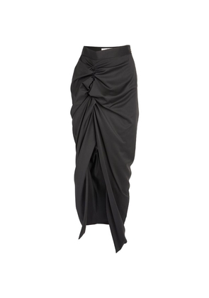 Vivienne Westwood Ruched Panther Maxi Skirt