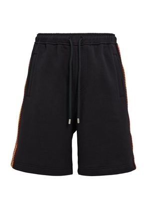 Lanvin Embroidered-Tape Curb Shorts