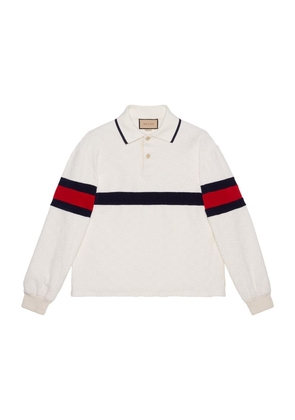 Gucci Cotton Terry Cloth Polo Sweater
