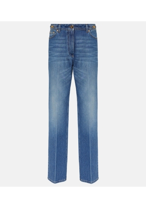 Versace High-rise straight jeans