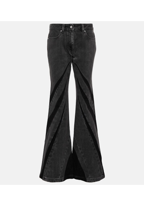 Dion Lee Darted mid-rise flared jeans