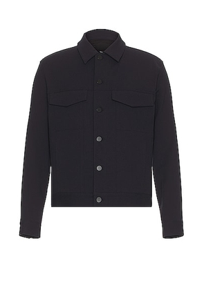 Theory River Neoteric Twill Jacket in DARK NAVY - Navy. Size S (also in ).