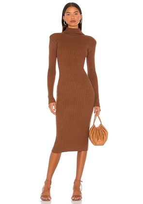 ASTR the Label Abilene Sweater Dress in Brown. Size L.