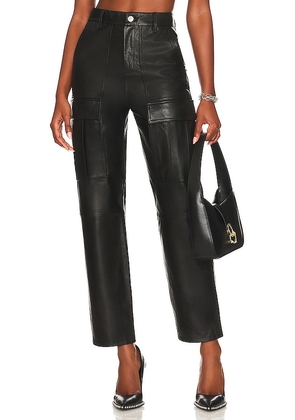 GRLFRND Gianna Cargo Pant in Black. Size 23, 25, 27, 28, 29, 30, 31, 32.