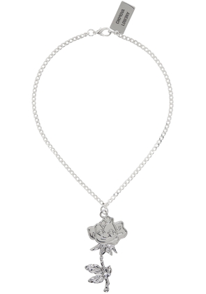 Chopova Lowena Silver Small Rose Necklace
