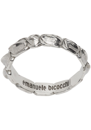 Emanuele Bicocchi Silver Croc Ring