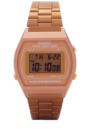 Casio Vintage B640 Series Watch in Rose Gold.