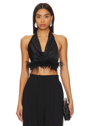 Lovers and Friends Ariane Draped Top in Black. Size L, M, S, XL.