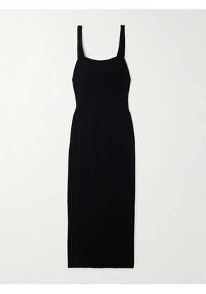 Helmut Lang - Cutout Paneled Ponte Midi Dress - Black - US00,US0,US2,US4,US6,US8,US10,US12